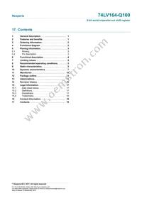 74LV164BQ-Q100X Datasheet Page 19