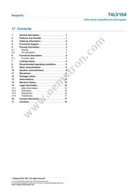 74LV164DB Datasheet Page 18