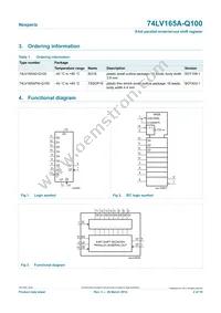 74LV165APW-Q100J Datasheet Page 2