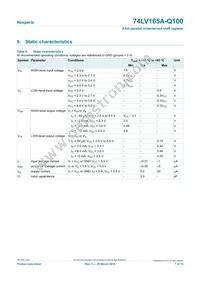 74LV165APW-Q100J Datasheet Page 7
