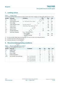 74LV165D/AUJ Datasheet Page 6