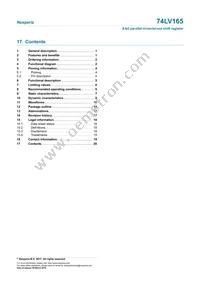 74LV165D/AUJ Datasheet Page 20