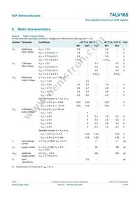 74LV165N Datasheet Page 7