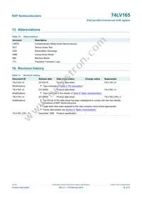 74LV165N Datasheet Page 18