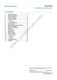 74LV165N Datasheet Page 21