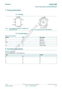 74LV1T00GXH Datasheet Page 3