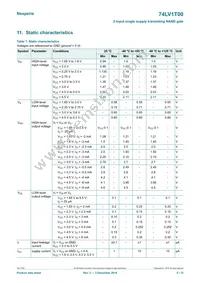 74LV1T00GXH Datasheet Page 5