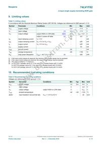 74LV1T02GXH Datasheet Page 4