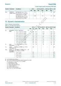 74LV1T02GXH Datasheet Page 6