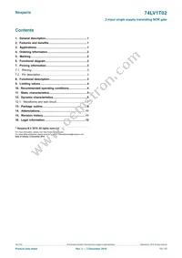 74LV1T02GXH Datasheet Page 13