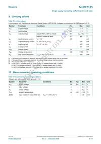 74LV1T125GXH Datasheet Page 4