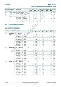 74LV1T125GXH Datasheet Page 6