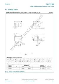 74LV1T125GXH Datasheet Page 9