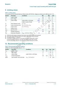 74LV1T86GXH Datasheet Page 4