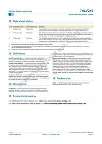 74LV241DB Datasheet Page 16