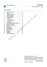 74LV241DB Datasheet Page 17