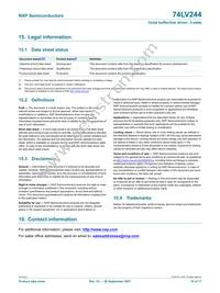 74LV244N Datasheet Page 16