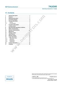 74LV245N Datasheet Page 15