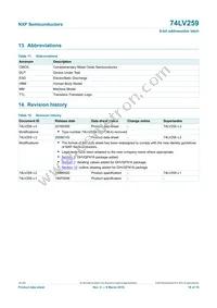 74LV259DB Datasheet Page 16