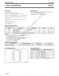 74LV27D Datasheet Page 2