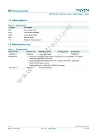 74LV374PW Datasheet Page 15