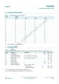 74LV393DB Datasheet Page 4