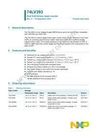 74LV393N Datasheet Cover