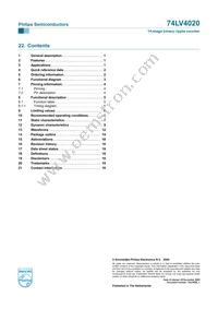 74LV4020DB Datasheet Page 20