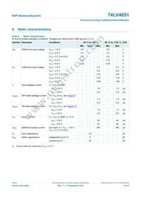 74LV4051N Datasheet Page 7