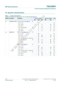 74LV4051N Datasheet Page 11