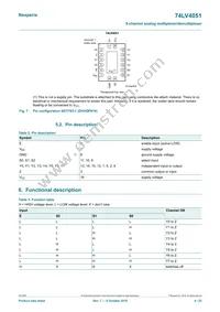74LV4051PW/AUJ Datasheet Page 4