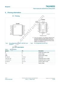 74LV4053DB Datasheet Page 4