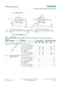 74LV4053N Datasheet Page 8