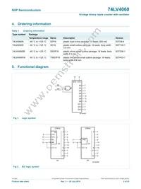 74LV4060N Datasheet Page 2