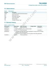 74LV4060N Datasheet Page 20