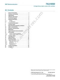 74LV4060N Datasheet Page 23