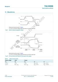 74LV4066DB Datasheet Page 11