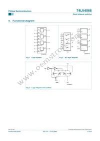 74LV4066N Datasheet Page 3