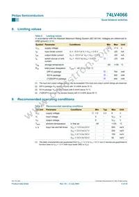 74LV4066N Datasheet Page 5