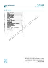 74LV4066N Datasheet Page 23