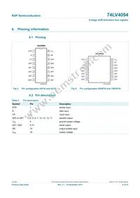 74LV4094N Datasheet Page 4