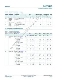 74LV541ATPWJ Datasheet Page 6