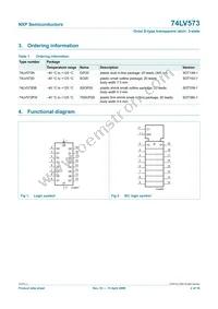 74LV573D Datasheet Page 2