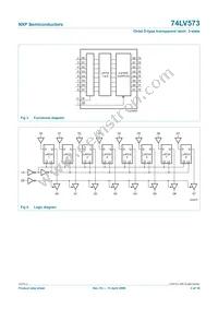 74LV573D Datasheet Page 3