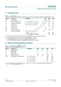 74LV573D Datasheet Page 5