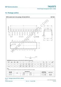 74LV573D Datasheet Page 12