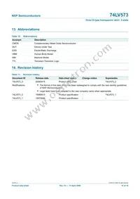 74LV573D Datasheet Page 16