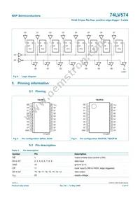 74LV574D Datasheet Page 3