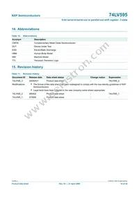 74LV595N Datasheet Page 18