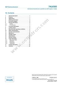 74LV595N Datasheet Page 20